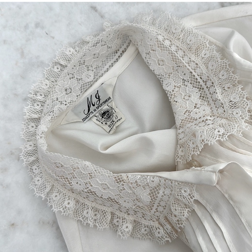 VINTAGE 1950s {lace} blouse - Picture 7 of 7
